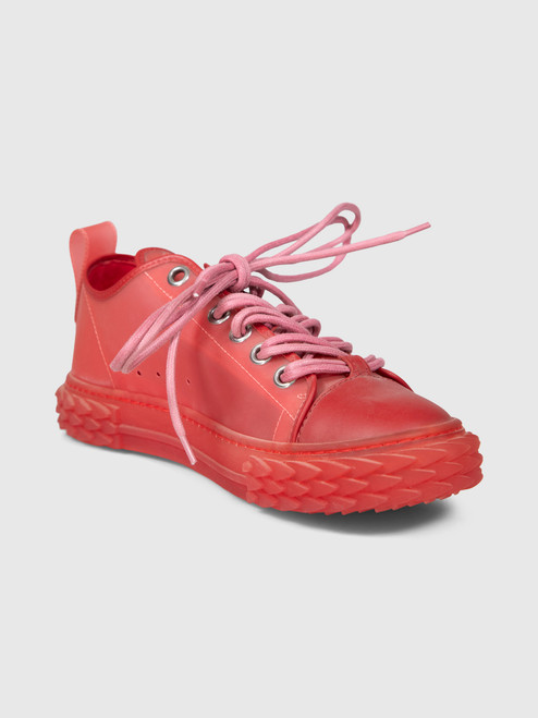 Giuseppe Zanotti Red Lace Up Blabber Trainers Giuseppe Zanotti Red Lace Up Blabber Trainers