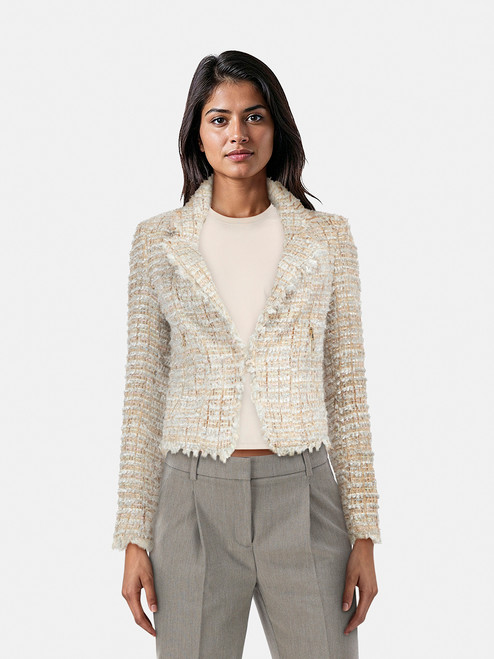 MSGM Metallic Tweet Jacket MSGM Metallic Tweet Jacket