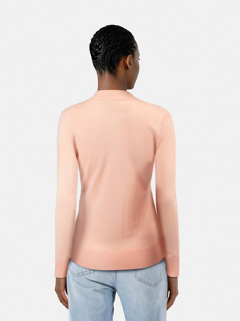 Tory Burch Pink Wool Button Up Cardigan Tory Burch Pink Wool Button Up Cardigan