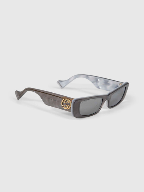 Gucci Grey Rectangle Sunglasses Gucci Grey Rectangle Sunglasses