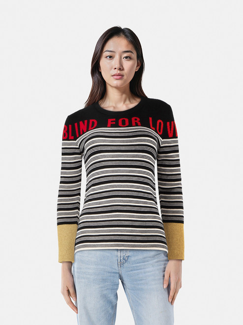 Gucci Striped Knit Blind For Love Jumper Gucci Striped Knit Blind For Love Jumper
