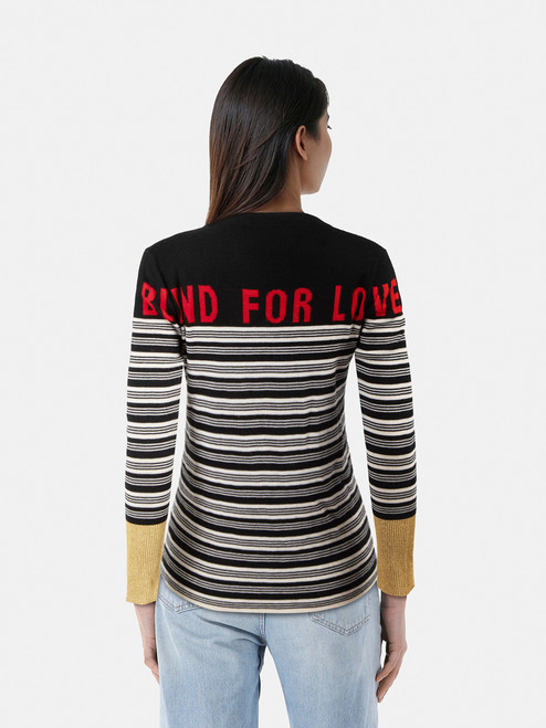 Gucci Striped Knit Blind For Love Jumper Gucci Striped Knit Blind For Love Jumper