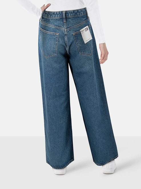 Reformation Blue Denim Morley V-Waist Baggy Jeans Reformation Blue Denim Morley V-Waist Baggy Jeans