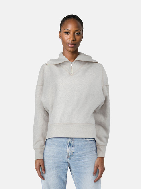 Isabel Marant Isabel Marant Étoile Grey Turtleneck Zip Sweater Isabel Marant Isabel Marant Étoile Grey Turtleneck Zip Sweater
