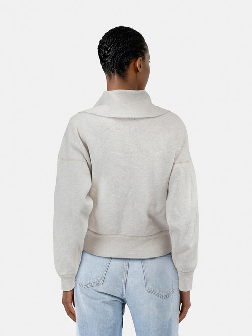 Isabel Marant Isabel Marant Étoile Grey Turtleneck Zip Sweater Isabel Marant Isabel Marant Étoile Grey Turtleneck Zip Sweater