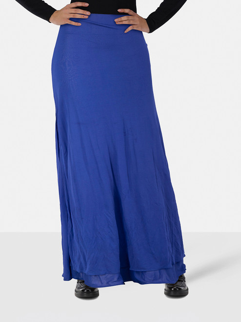 Ann Demeulemeester Blue Maxi Straight Skirt Ann Demeulemeester Blue Maxi Straight Skirt