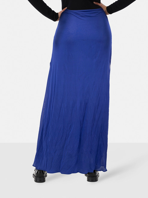 Ann Demeulemeester Blue Maxi Straight Skirt Ann Demeulemeester Blue Maxi Straight Skirt