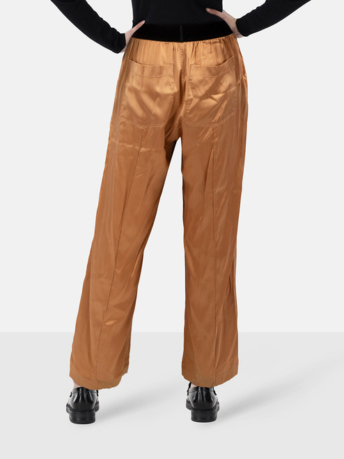 Tom Ford Gold Silk Straight Fit Trousers Tom Ford Gold Silk Straight Fit Trousers