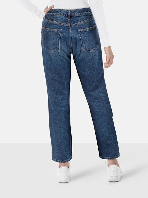 Saint Laurent Blue Denim Logo Embroidered Jeans Saint Laurent Blue Denim Logo Embroidered Jeans