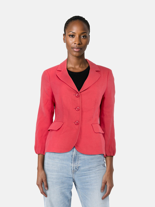 Moschino Pink Single Breast Jacket Moschino Pink Single Breast Jacket