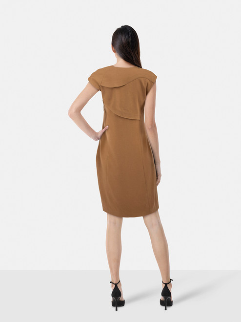 Gucci Brown Front Cut Out Mini Dress Gucci Brown Front Cut Out Mini Dress