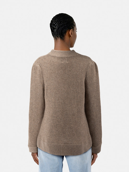 Madeleine Thompson Brown Wool Knitted Sweater