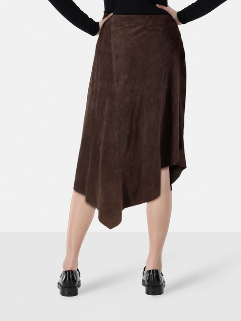 Gucci Brown Suede Floral Cut Out Skirt Gucci Brown Suede Floral Cut Out Skirt