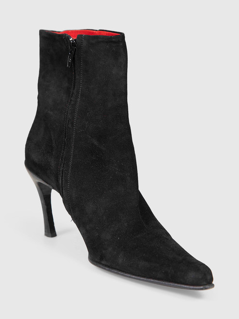 Free Lance Black Suede Pointed Toe Boots Free Lance Black Suede Pointed Toe Boots