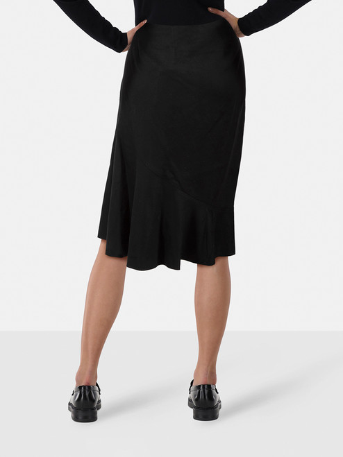 Nicole Farhi Black Wool Flared Hem Skirt Nicole Farhi Black Wool Flared Hem Skirt
