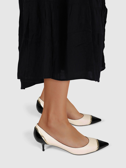 Jimmy Choo Two Tone Pointed Toe Low Pumps Jimmy Choo Two Tone Pointed Toe Low Pumps