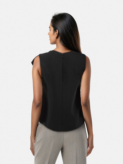 Balenciaga Black Sleeveless Asymmetric Top Balenciaga Black Sleeveless Asymmetric Top