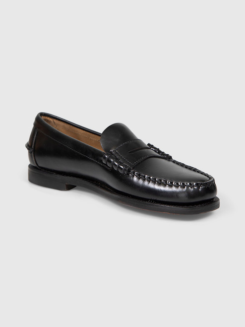 Sebago Black Leather Flat Loafers Sebago Black Leather Flat Loafers