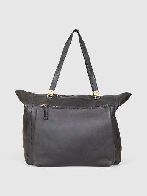 Marni Black Leather Zipped Tote Bag Marni Black Leather Zipped Tote Bag