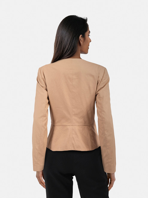 Chloé See By Chloé Beige Snap Button Blazer