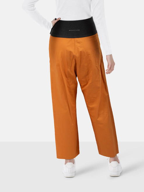 Maison Margiela Orange Straight High Rise Trousers Maison Margiela Orange Straight High Rise Trousers