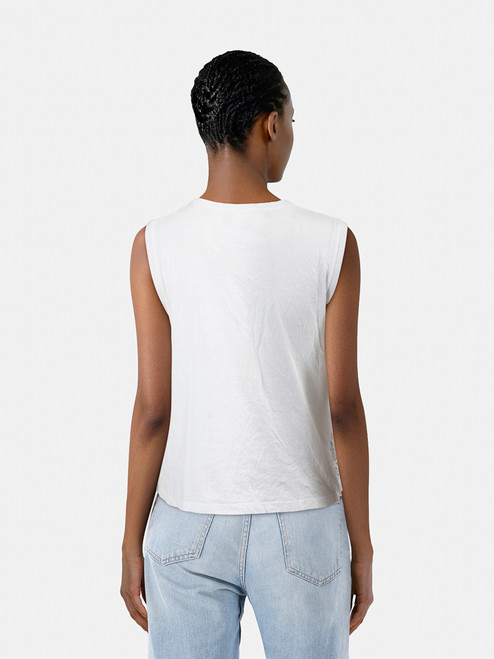 Prada White Daisy Lace Vest Top Prada White Daisy Lace Vest Top