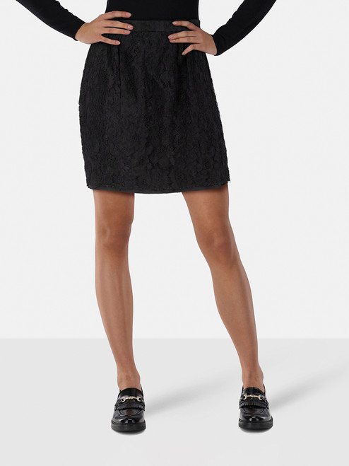 Dolce & Gabbana Black Lace Overlay Mini Skirt Dolce & Gabbana Black Lace Overlay Mini Skirt