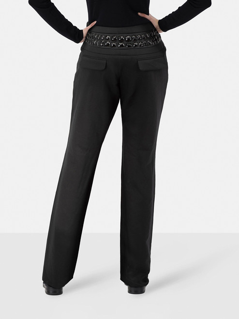 Dior Black Sequin Waistband Slim Trousers Dior Black Sequin Waistband Slim Trousers