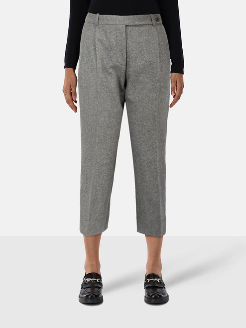 Céline Grey Wool High Rise Slim Trousers Céline Grey Wool High Rise Slim Trousers