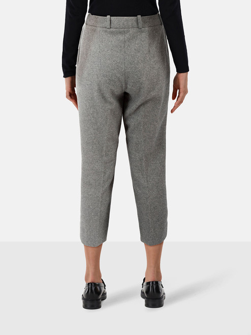 Céline Grey Wool High Rise Slim Trousers Céline Grey Wool High Rise Slim Trousers