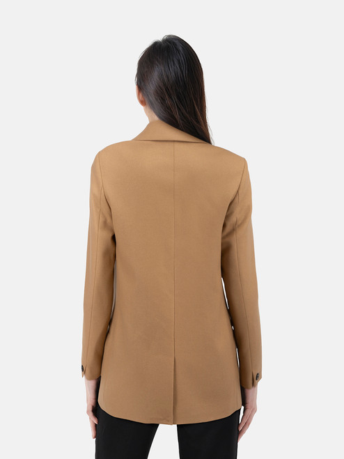 All Saints Brown Wool Double Breast Astrid Blazer All Saints Brown Wool Double Breast Astrid Blazer