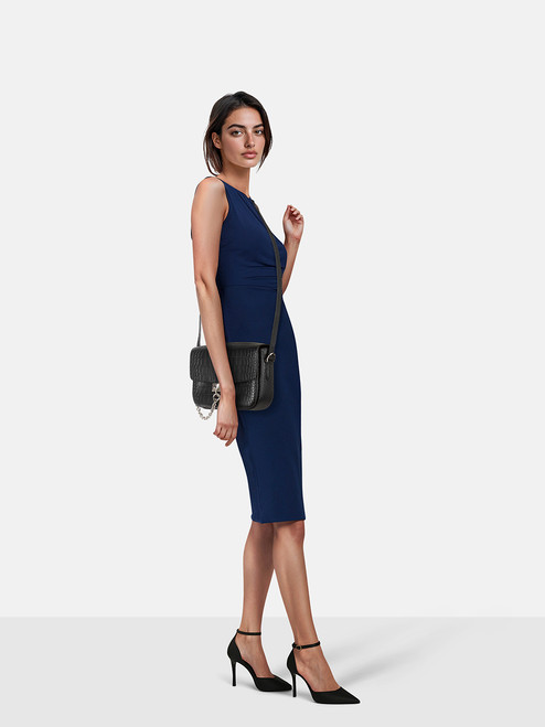 Mulberry Black Croc Embossed Keeley Leather Satchel Mulberry Black Croc Embossed Keeley Leather Satchel