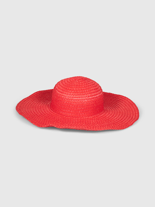 La Perla Red Wide Brim Sun Hat La Perla Red Wide Brim Sun Hat
