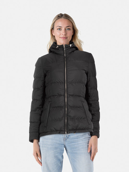 Prada Black Hooded Goose Down Puffer Coat Prada Black Hooded Goose Down Puffer Coat