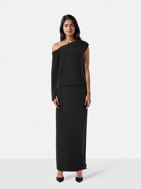 Tom Ford Black Maxi Laced Back Gown Tom Ford Black Maxi Laced Back Gown