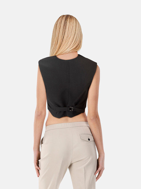 CAMILLA AND MARC Black Ortega Mini Vest CAMILLA AND MARC Black Ortega Mini Vest