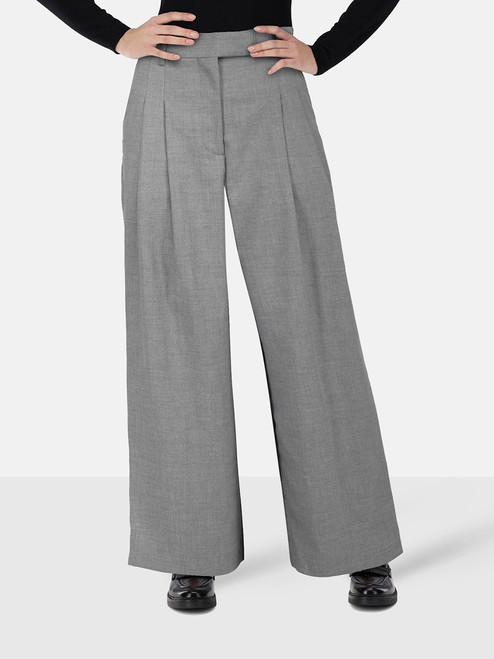By Malene Birger Grey Wide Leg Trousers By Malene Birger Grey Wide Leg Trousers
