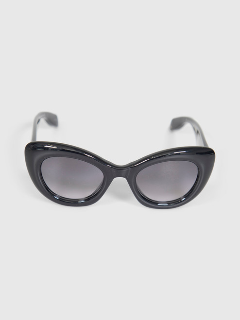 Alexander McQueen Black Cat Eye AM0403S Sunglasses Alexander McQueen Black Cat Eye AM0403S Sunglasses