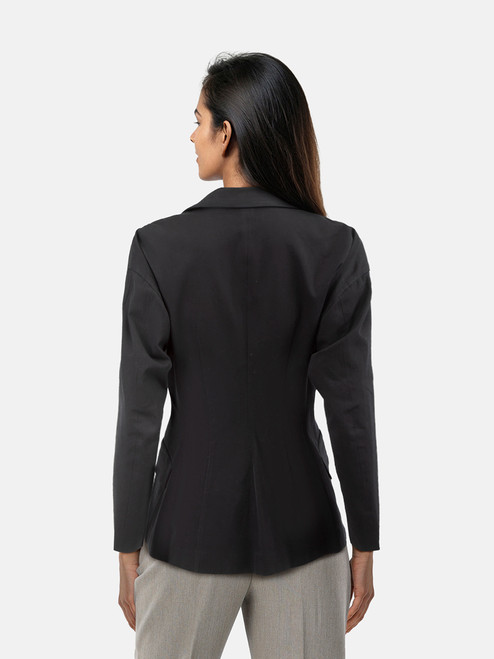 Issey Miyake Black Tailored Mid Length Blazer Issey Miyake Black Tailored Mid Length Blazer