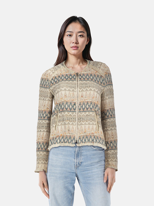 Iro Abstract Zip Up Jacket Iro Abstract Zip Up Jacket