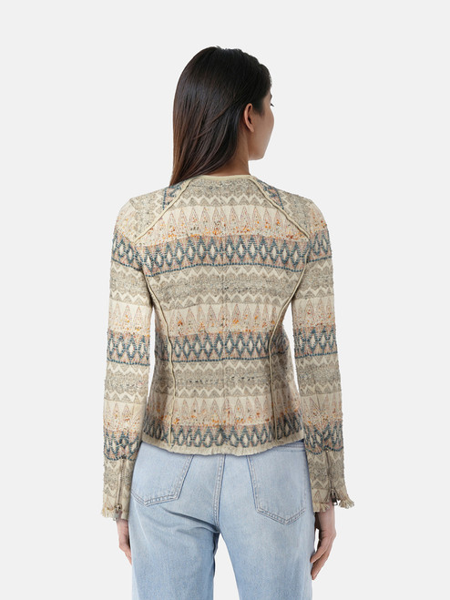 Iro Abstract Zip Up Jacket Iro Abstract Zip Up Jacket