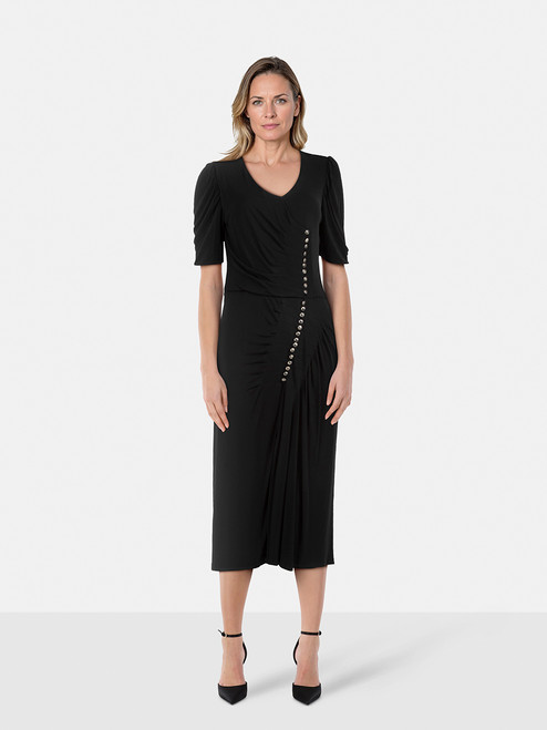 Alexander McQueen Black Button Embellished Dress Alexander McQueen Black Button Embellished Dress