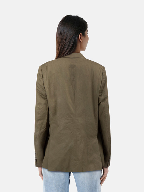 Alexander McQueen Khaki Single Breasted Blazer Alexander McQueen Khaki Single Breasted Blazer