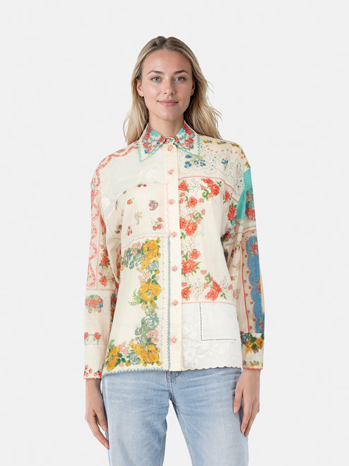 Zimmermann Button Up Floral Print Blouse Zimmermann Button Up Floral Print Blouse