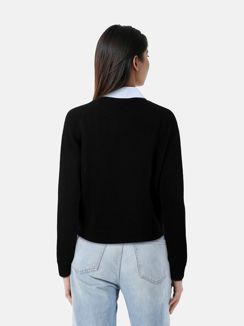 Dorothee Schumacher Black Elegant Statements Cardigan Dorothee Schumacher Black Elegant Statements Cardigan