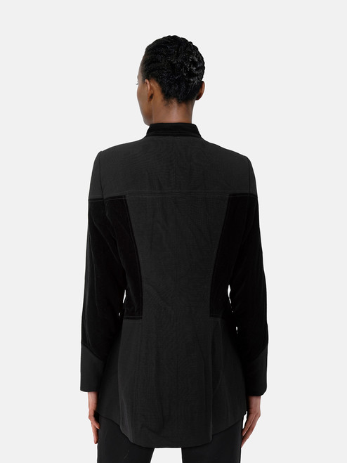 Escada Black Button Up Wool Blazer Escada Black Button Up Wool Blazer