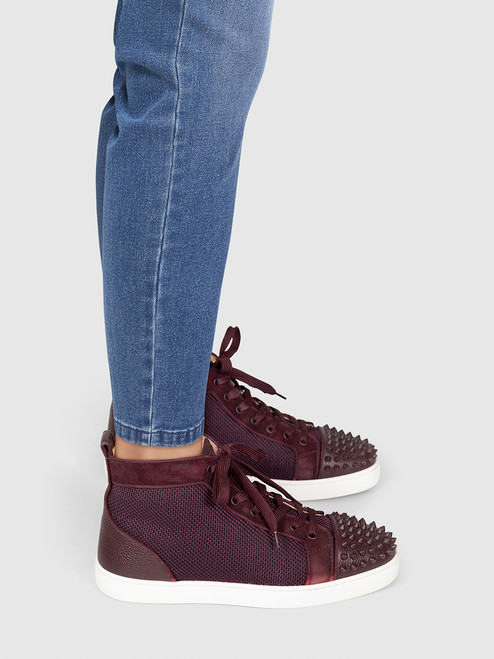 Christian Louboutin Purple Lou Spikes Orlato Trainers Christian Louboutin Purple Lou Spikes Orlato Trainers