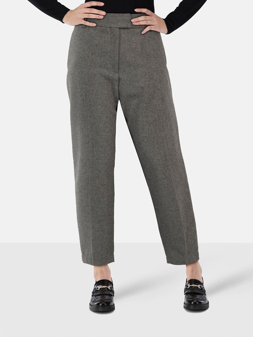 Maje Grey Slim Leg Trousers Maje Grey Slim Leg Trousers