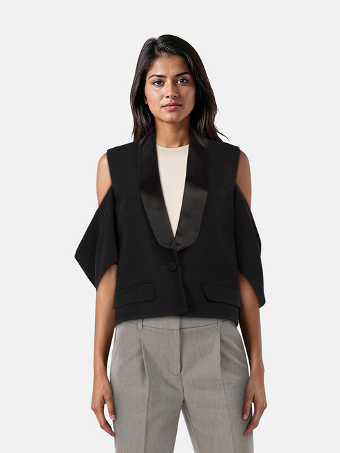 Givenchy Black Off Shoulder Blazer Givenchy Black Off Shoulder Blazer