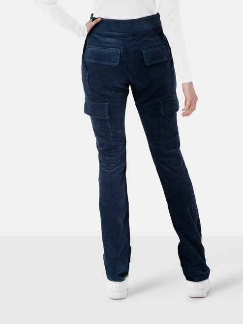 Stella McCartney Navy Corduroy Straight Trousers Stella McCartney Navy Corduroy Straight Trousers